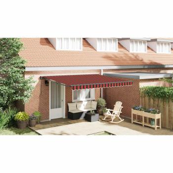 Einziehbare Markise Orange und Braun 400x300 cm