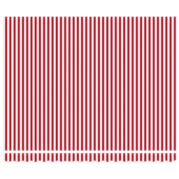 Einziehbare Markise Rot und weiße Streifen 400x300 cm