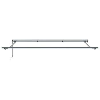 Einziehbare Markise Schwarz 400x300 cm Aluminium und Polyester