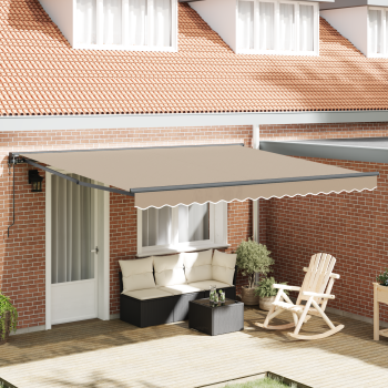 Einziehbare Markise Beige 400x300 cm