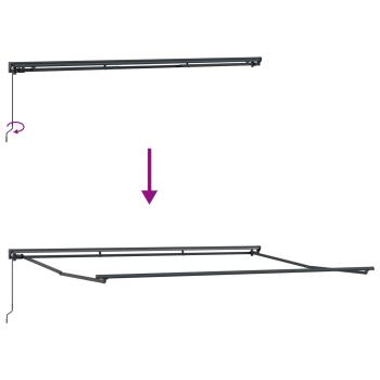 Einziehbare Markise Anthrazit 450x300 cm