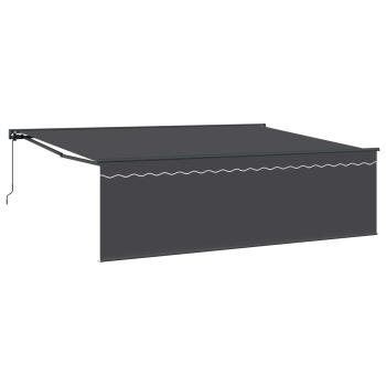 Einziehbare Markise Anthrazit Grau 450 × 300 cm