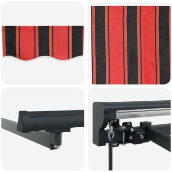 Einziehbare Markise Orange und Braun 450x300 cm
