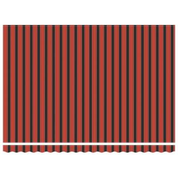 Einziehbare Markise Orange und Braun 450x300 cm