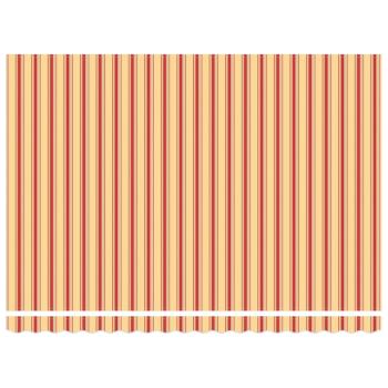 Einziehbare Markise Gelb und Orange 450x300 cm Stoff und Metall