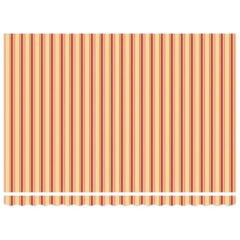 Einziehbare Markise Gelb und Orange 450x300 cm Stoff und Metall