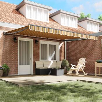 Einziehbare Markise Marineblau 450x300 cm