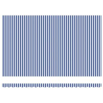Einziehbare Markise Blau und Weiß 500x300 cm