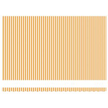 Einziehbare Markise Orange und Weiß 500x300 cm