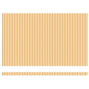 Einziehbare Markise Orange und Weiß 500x300 cm