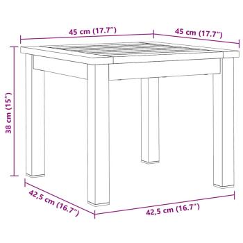 Outdoortisch-Set 3 pcs Teak-Massivholz