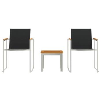 Outdoortisch-Set 3 pcs Teak-Massivholz