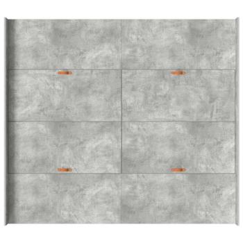 Bett mit Stauraum mit Schubladen mit Kopfteil mit Speicher Betongrau 200 x 200 cm