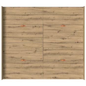Bett mit Stauraum Eiche handwerklich 200 x 200 cm