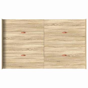Bett mit Stauraum Sonoma Eiche 120 x 200 cm Holzwerkstoff