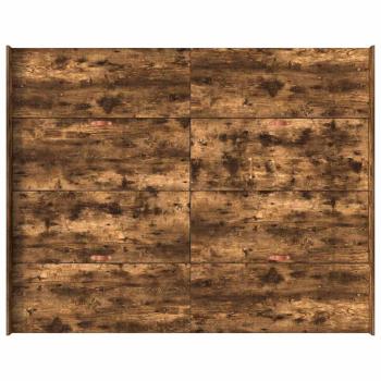 Bett mit Stauraum mit Schubladen mit Kopfteil mit Speicher Räuchereiche 135 x 190 cm Holz