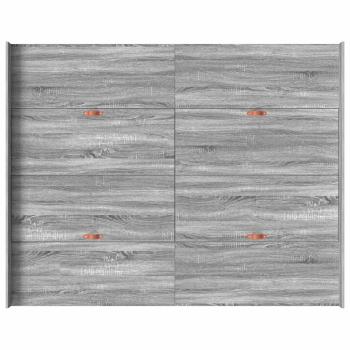 Bett mit Stauraum Grau Sonoma 135 x 190 cm Holzverbundwerkstoff
