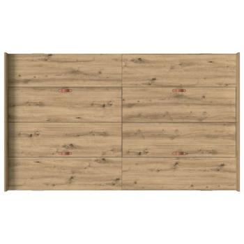 Bett mit Stauraum Eiche handwerklich 120 x 190 cm Melaminplatte
