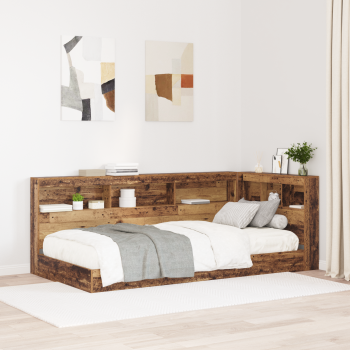 Stauraum-Kopfteil Altholz 90 cm Engineered Holz, Melamin