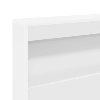 Stauraum-Kopfteil mit Regal mit Kopfteil mit Speicher Weiß 100 cm MDF