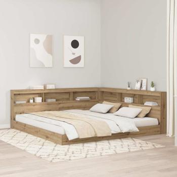 ARDEBO.de - Stauraum-Kopfteil Eiche handwerklich 200 cm Holzwerkstoff