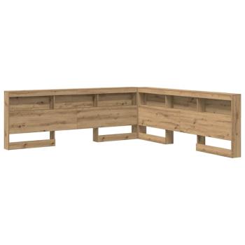 Stauraum-Kopfteil Eiche handwerklich 200 cm Holzwerkstoff