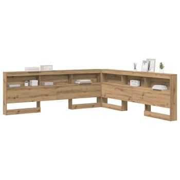 Stauraum-Kopfteil Eiche handwerklich 200 cm Holzwerkstoff