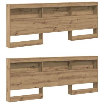 Stauraum-Kopfteil Eiche handwerklich 200 cm Holzwerkstoff