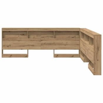 Stauraum-Kopfteil Eiche handwerklich 200 cm Holzwerkstoff