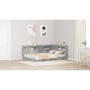 Aufbewahrungskopfteil Beton Grau Holzwerkstoff