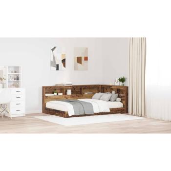 Stauraum-Kopfteil mit Regal mit Kopfteil mit Speicher Altholz 120 cm Holzwerkstoff