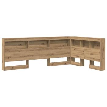 Stauraum-Kopfteil Eiche handwerklich 120 cm Holzwerkstoff