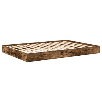 Bücherregal Bett 2 pcs Räuchereiche 140 x 200 cm Holzwerkstoff