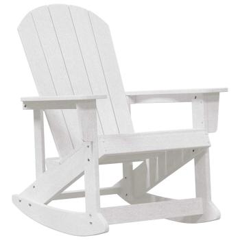 Adirondack Schaukelstühle 2 pcs Weiß 73.5 x 92 x 90 cm HDPE