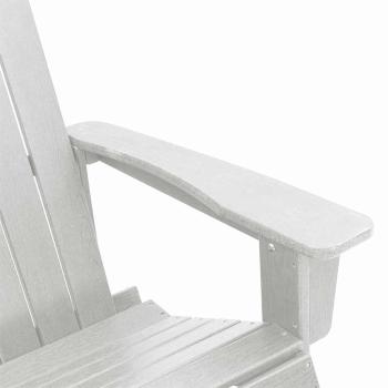 Adirondack Schaukelstühle 2 pcs Weiß 73.5 x 92 x 90 cm HDPE