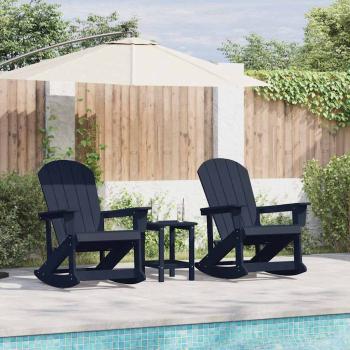 Garten Lounge Set 3 pcs Marineblau Standard 38 x 38 x 46 cm