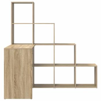 Eckschreibtisch mit Regal Sonoma Eiche 101,5 x 149,5 x 149,5 cm