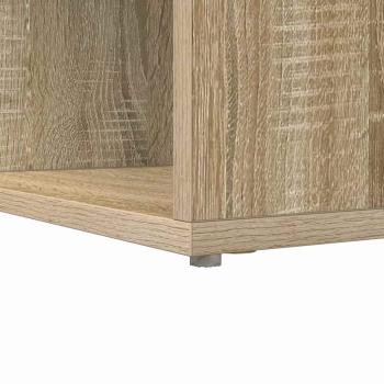 Eckschreibtisch mit Regal Sonoma Eiche 101,5 x 149,5 x 149,5 cm