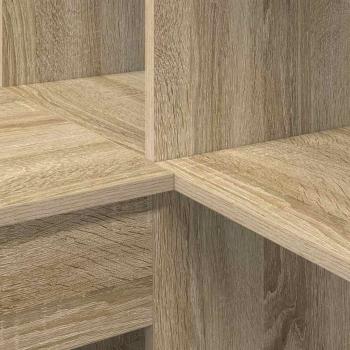 Eckschreibtisch mit Regal Sonoma Eiche 101,5 x 149,5 x 149,5 cm