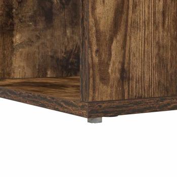 Eckschreibtisch mit Regal Räuchereiche 101,5 x 149,5 x 149,5 cm