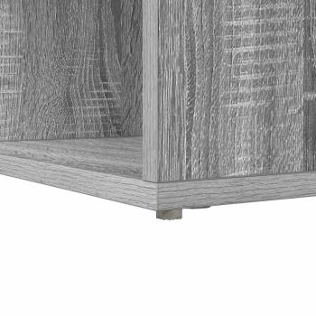 Eckschreibtisch mit Regal Grau Sonoma 101,5 x 149,5 x 149,5 cm