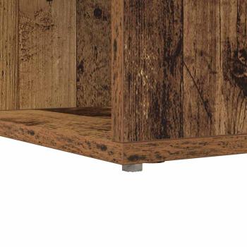 Eckschreibtisch mit Regal mit Speicher Altholz 101,5 x 149,5 x 149,5 cm