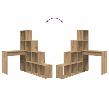 Eckschreibtisch Eiche handwerklich 101,5 x 149,5 x 149,5 cm