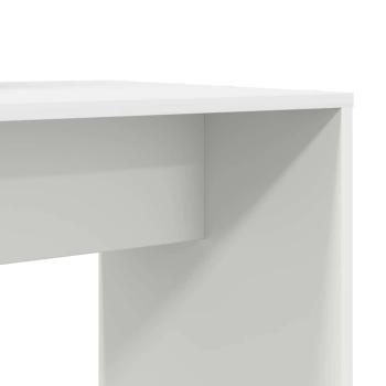 Schreibtisch mit Regal Weiß 138.5 x 55 x 143 cm Holzwerkstoff