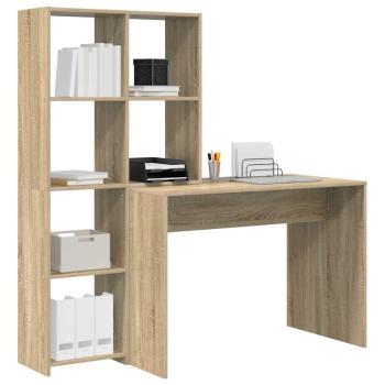 Schreibtisch Sonoma Eiche 138.5 x 55 x 143 cm Holzwerkstoff