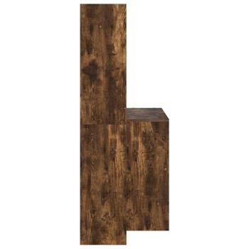Schreibtisch Räuchereiche 138.5 x 55 x 143 cm Holzwerkstoff