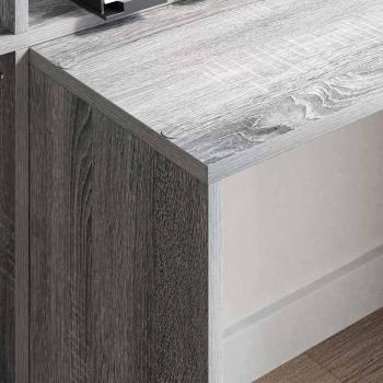 Schreibtisch Graues Sonoma 138,5 x 55 x 143 cm Holzwerkstoff
