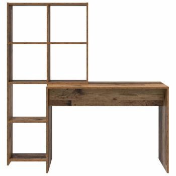 Schreibtisch Altholz 138.5 x 55 x 143 cm Holzwerkstoff