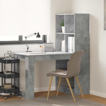Schreibtisch Beton Grau 122 x 67 x 145 cm Holzwerkstoff