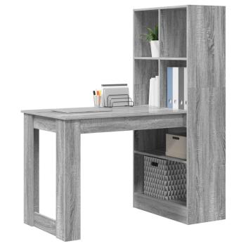 Schreibtisch Graues Sonoma 122 x 67 x 145 cm Holzwerkstoff